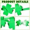 10 Pairs St. Patrick's Day Shamrock Sunglasses, Green Four Leaf Clover Glasses Eyeglasses, Lucky Plastic Shades Eyewear Accessories for St. Patricks Party Props, Party Favor Supplies